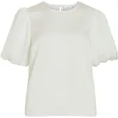 Vila Viellette Round Neck Top A Maniche Corte