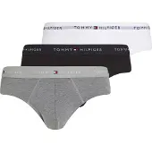 Tommy Hilfiger 3-pack Brief Waistband Mid Heather/black/white Taglia: XXL | Biancheria intima Outlet | Uomo | Bianco