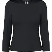Pieces Top Con Maniche A 3/4 | Nero | XS