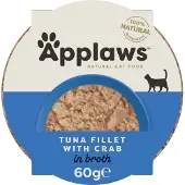 Applaws Cibo Per Gatti Tonno E Granchio 10x60g
