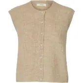 Selected Gilet A Maglia Donne Grigio XXL