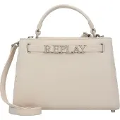 Replay Borsa a mano bianco lana