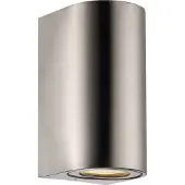Nordlux Applique da esterno Canto Maxi 2, acciaio inossidabile, GU10, 17 cm, IP44