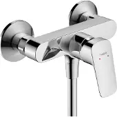 Hansgrohe HG Einhandmischer Brause Logis Aufputz verchromt