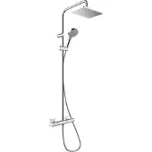 Hansgrohe Showerpipe 230 1jet Vernis Shape cromato con termostato doccia, 1 pz.