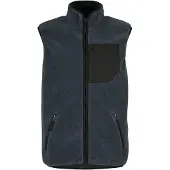 Stoic MerinoHighPile357 VallsboSt. Vest Gilet in pile Uomo (M, blu)