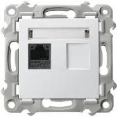 Ospel Presa singola per computer, cat. 5e MMC SZAFIR Bianco