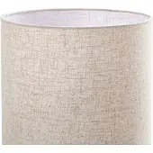 LINDBY Piantana Elfie, altezza 124 cm, beige, lino, 2x E27