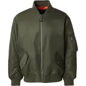 Levi's per uomo. 005AL-0001 Giacca Bomber MA1 verde (M), Casual, Poliamide