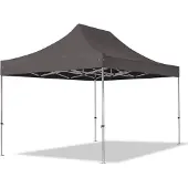 TOOLPORT 3x4,5m gazebo pieghevole PES, PROFESSIONAL alluminio, grigio scuro