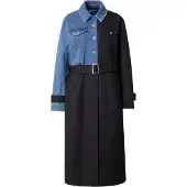Karl lagerfeld JEANS Cappotto di mezza stagione blu denim / nero