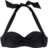 LASCANA Top per bikini nero