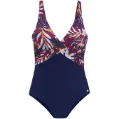 LASCANA Costume intero blu notte / blu chiaro / rosa / bordeaux