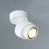 ESCALE Faretto LED BRUSH, bianco, Ø 7 cm, metallo, dimmerabile, 2.700 K
