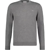 Gant per uomo. 8030561 Maglione girocollo classico in cotone grigio (S), Casual