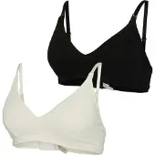Mamalicious Reggiseno da allattamento 'MLLeyla Feed Me' nero / bianco