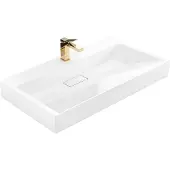REA Lavabo In Conglomerato Goya 100 Rectangle Bianco