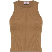 Deha Top in maglia marrone