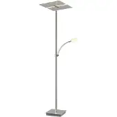 LUCANDE Piantana LED Parthena, nichel, metallo, 180 cm