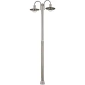 LINDBY luce per esterni Damion, 200 cm, 2 luci, E27, IP44