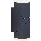 LINDBY Applique a LED Sally, 22 cm, antracite, IP54