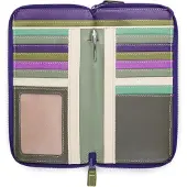 Mywalit Portafoglio Vera Pelle 14 cm viola