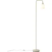 QAZQA Lampada da terra scandinava beige con vetro bianco Wisp