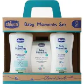 Chicco Set Baby Moments Azzurro — Set per l'Igiene del Bambino
