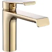 REA Rubinetto per lavabo HASS oro spazzolato basso