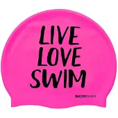 Buddyswim Cuffia Da Nuoto Live Love Swim Silicone