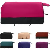 vidaXL Coperta per cavalli Rosa e Nero 135 cm Poliestere