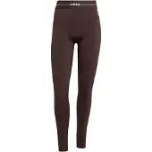 Adidas Pantaloni sportivi 'Hyperglam' marrone scuro / bianco
