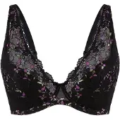 Lingadore Reggiseno verde / lilla / nero