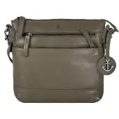 Harbour 2nd Soft Weaving Borsa a tracolla Vera Pelle 25 cm marrone