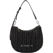 Karl Lagerfeld Weave Borsa a spalla 27 cm nero