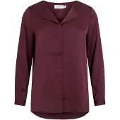 Vila Viellette V-neck Camicia A Maniche Lunghe