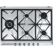 Smeg Piano Cottura A Gas Contemporanea Srv575gh5 70- 75 Cm