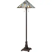 QUOIZEL Piantana Maybeck in stile tiffany