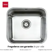 Teka Sink Stainless Steel BE 45.40.20 31 W/OVF