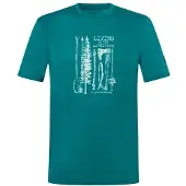 Super.natural Fishing Adventure Tee Maglia merino Uomo (XL, turchese)