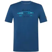 Super.natural River Pleasure Tee Maglia merino Uomo (S, blu)