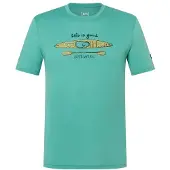 Super.natural River Pleasure Tee Maglia merino Uomo (XL, turchese)