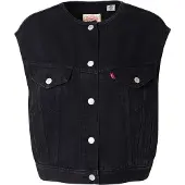 Levi's Gilet 'Collarless Shrunken '90s Trucker Vest' nero denim