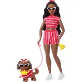 Mattel Look Afroamericani Coordinati Con Un Pupazzo Di Cane
