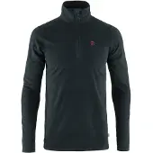 Fjällräven Pine Half Zip Pullover in pile Uomo (L, nero)