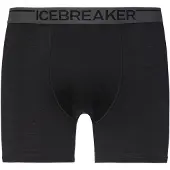 Icebreaker Anatomica Boxers Intimo lana merinos Uomo (L, nero)