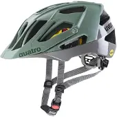 Uvex Quatro CC MIPS Casco per bici (52-57 cm, grigio)