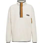 Columbia Helvetia II Half Snap Fleece Pullover in pile Uomo (L, bianco)