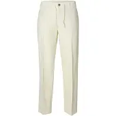 Selected Pantaloni In Misto Lino Uomini Bianco XXL