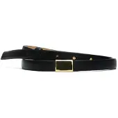Selected Cintura In Pelle Donne Nero 95